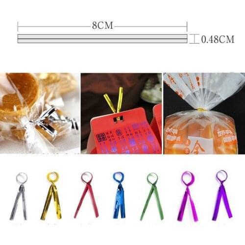 New Arrival 800pcs Metallic Twist Ties Wire For Cake Pops Gift Candy Sealing Cello Bags Pack