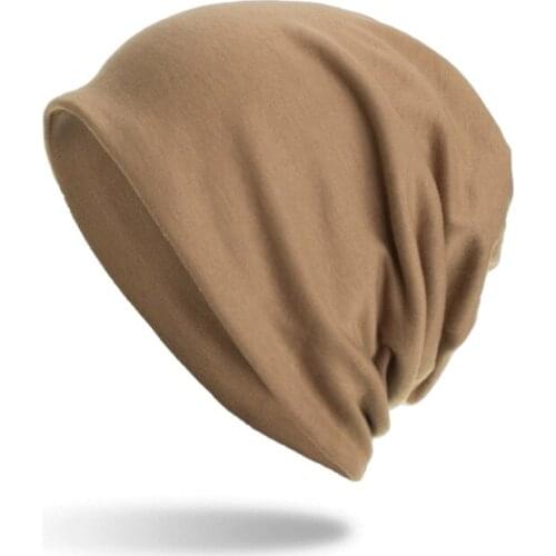 Autumn Winter Neck Scarf Hats Three kinds of usage cap Multi-function Thin style Unisex Double-deck Thin style Skullies Hat