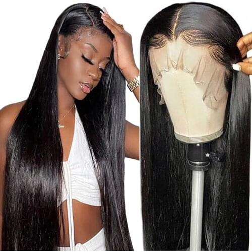 Beaushine Hair 30 inch Straight Human Hair Wigs For Women Brazilian Straight Lace Closure Wig 250 Density 4X4 Lace Wig Remy Hair