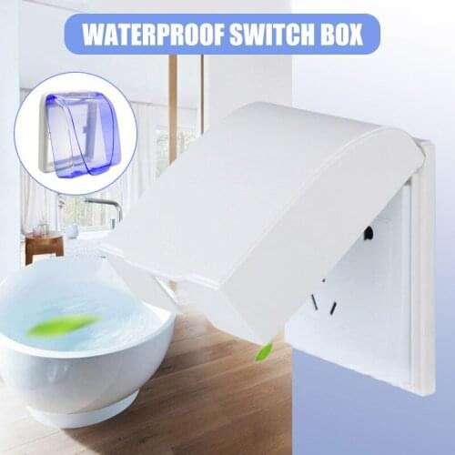 Plastic Switch Waterproof Cover Box Wall Light Socket Doorbell Flip Cap Cover for Home HY99