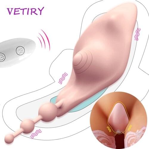 Portable Panty Vibrator Clitoris Anal Stimulator Wireless Remote Control Invisible Vibrating Egg Sex Toys for Women G-spot