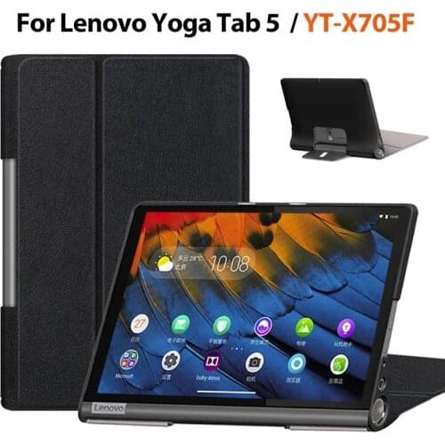 Slim Case Cover for Lenovo Yoga Smart Tab 5 2019,Tablet Funda for Lenovo Smart tab YT X705X Magnetic Leather Capa YT X705F