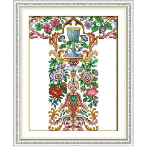 Cross Stitch Embroidery Flowers Pattern Counted Cross Babies 14 11CT Aida Fabric DMC Thread Printed Crossstitch Canva Paintings