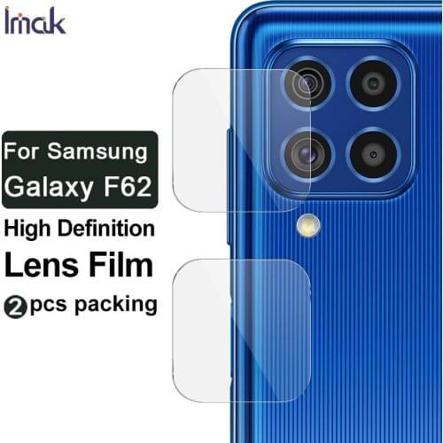 For Samsung Galaxy F62 Glass Camera Protector IMAK High Definition Tempered Glass Lens Film for Samsung F62