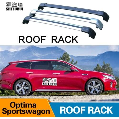 2 Pcs Roof bars For KIA OPTIMA Sportswagon (JF) Estaet 2016-2019 Aluminum Alloy Side Bars Cross Rails Roof Rack Luggage Carrier