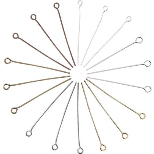 600Pc Beaded Pin Open Eye Pin for DIY Jewelry Making DIY Beaded Connector Bracelet Necklace Beading Tool