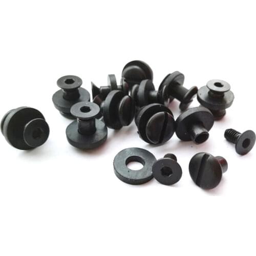 7.5 mm Stainless steel 304 antirust stud chicago screws holster Hardware Tek lok buckle screw with Rubber washer