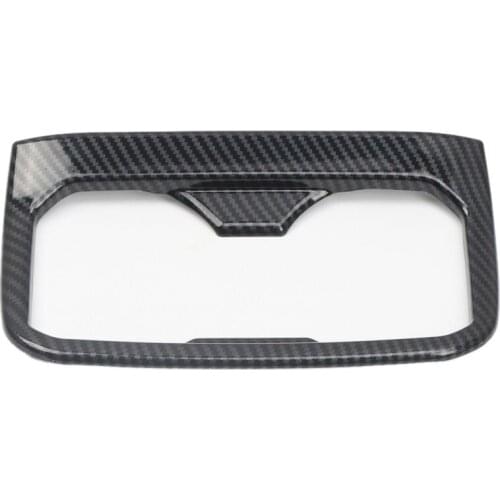 Car Carbon Fiber Interior Rear Seat Armrest Cup Holder Cover Trim for Toyota Tacoma 2015-2020 Accessories