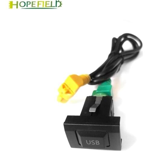 For Skoda For Audi Car RCD510 RNS315 USB Cable Switch Radio Audio CD Player System 4Pin Slot Plug Adapter Flash Drive Device