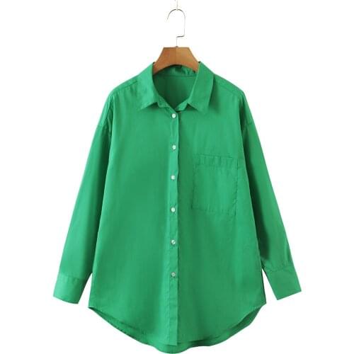 Зеленые блузки BRUSCREST China At AliExpress