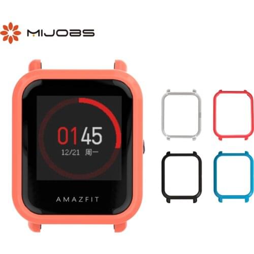 Case Cover for Huami Amazfit Bip Band Bracelet Smart Watch Accessories Frame PC Protector Silicone Wrist Strap for Amazfit Bip