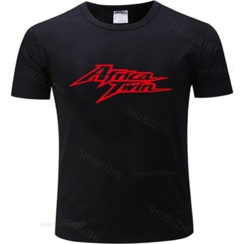 Men o-neck tshirt fashion brand t-shirt black new Africa Twin 1200 1000 750 for Driver Motorcycle Fan Brand of Funny Homme