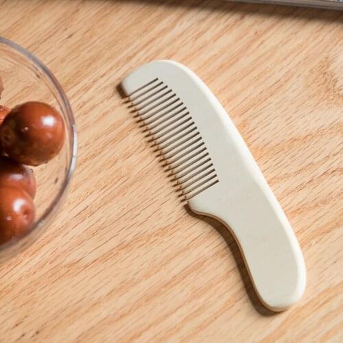 1PC 14.3*3.8CM Nature Maple Wooden Travel Pocket comb for Women Men Kids Flat No-static Massage Hair Brush And Comb Set Kit