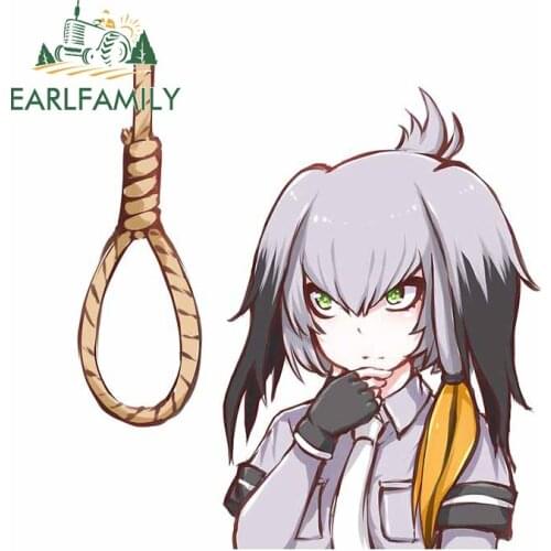EARLFAMILY 13cm x 12.3cm For Anime Shoebill Noose Car Stickers Vinyl Material Decal Car Accessories Personality Creative Decor