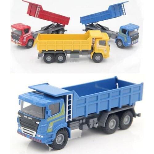 1/60 Scale Diecast Alloy Metal Excavator Dump Truck Wheel Engineering Construction Vehicle Car Model Toy Collections