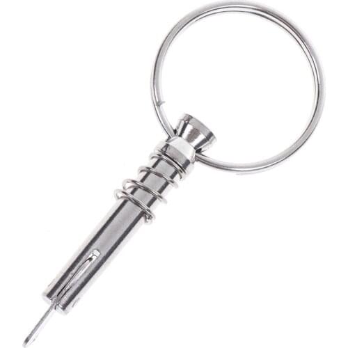 Hot New 6.3mm Stainless Steel Quick Release Pin Ring For Boat Top Deck Hinge Marine Good Quality 1pcs