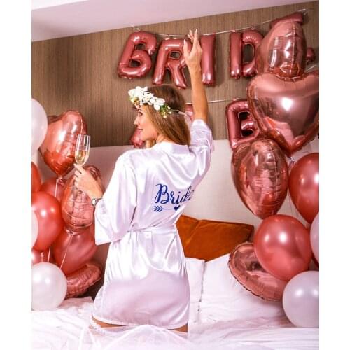 Personalized Bridesmaid Robes Wedding Party Kimono Maid of Honor Bridal Suite Custom Proposal Gift Team Bride Squad Robes