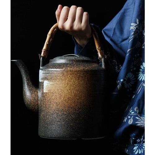 China Ceramic Large Capacity Japanese Style Teapot Retro Ceramic Teapot Pitcher Tea Pitcher water carafe jug cool kettle