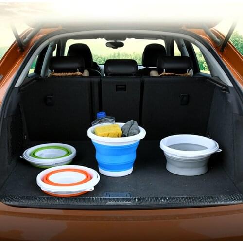 10/5/3/1.5 L Multi-function Foldable Bucket Car Wash Outdoor Fishing Round Bathroom Kitchen Bucket