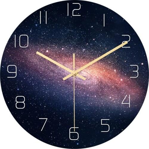 Cosmic Star Wall Clock Moder Design Wall Clocks Acrylic Material Silent Movement Watch Bedroom Living Room Home Decoration