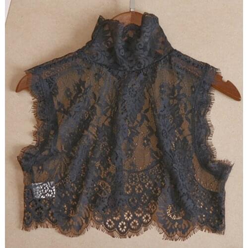 New Wild lace blouse decorative Joker shirt collar with sweater decorative collar autumn ear female summer wild Blouse Ladies