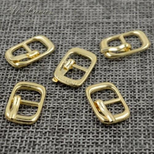 New arrived high quality 30pcs/lot gold small round alloy metal shoes bags Belt Buckles DIY Accessory Sewing XK088