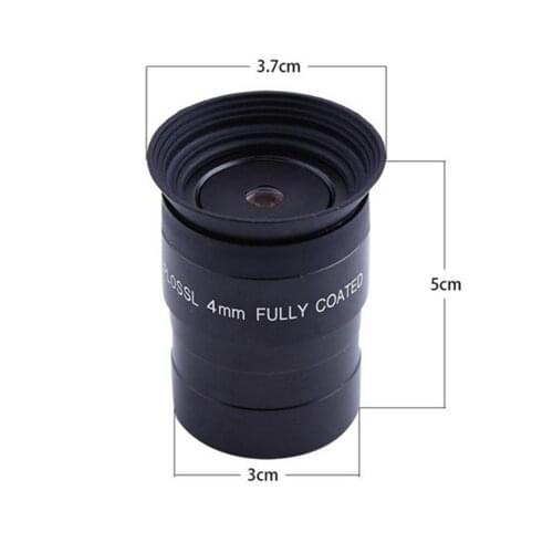 Agnicy 1.25 Inch 31.7mm Plossl PL 4mm Eyepiece Astronomical Telescope Accessories Eyepiece Metal FMC Eyepiece