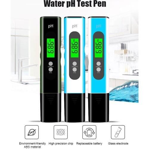 Backlight PH Test Pen High Precision Portable PH Detecting Instrument Fish Tank PH Tester Water Wine Quality Purity Tester