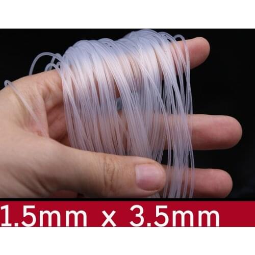 Transparent Flexible Silicone Tube ID 1.5mm x 3.5mm OD Food Grade Non-toxic Drink Water Rubber Hose Milk Beer Soft Pipe Connect