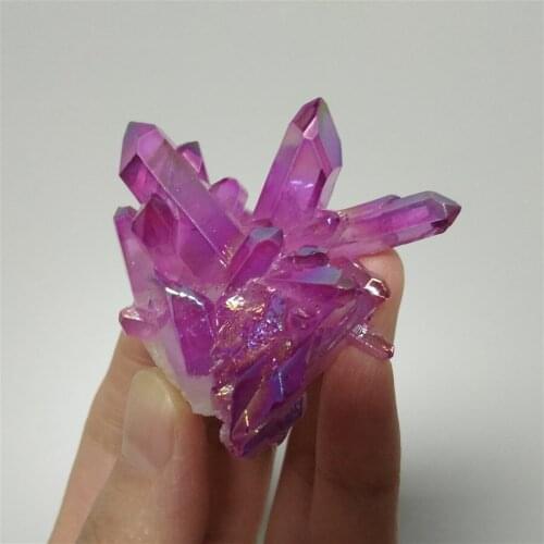 Rainbow Titanium Aura Quartz Cluster Colorful Quartz Crystal Cluster Stone Stones Crystals