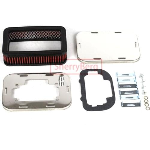 SherryBerg FAJS AIR Air Cleaner FOR EMPI WEBER dellorto CARB carburetor 32/ 36 DGEV DGV DGAV 38DGES DGAS CHROME AIR FILTER 45mm