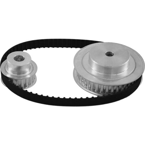 XL Timing Pulley Belt Set, Reduction 1:2 XL 20T 40T Bearing Pulley Wheel Timing Pulley CNC 140XL Timing Belt 10mm width