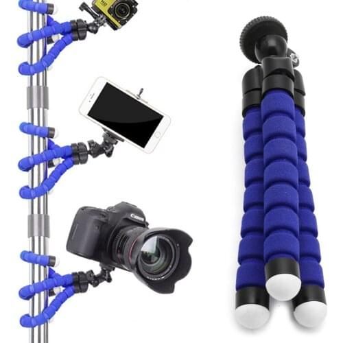 Mini Blue Tripod Flexible Octopus Holder Bracket Stand Mount for Apple iPhone