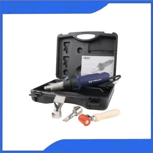 Weldy Professional 1600W Digital Hot Blast Torch Overlap Air Welding Gun Welder Pistol Tool Hot Air Gun PVC welding tool kit
