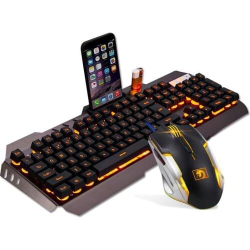 Technology Mamba Crazy Snake Mechanical Feeling Keyboard Mouse Set Gaming Laptop Desktop Computer Wired Key Mouse