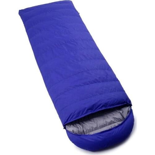 Adult mummified sleeping bag, very warm white goose filled, warm, 4 thickness, suitable for camping trips