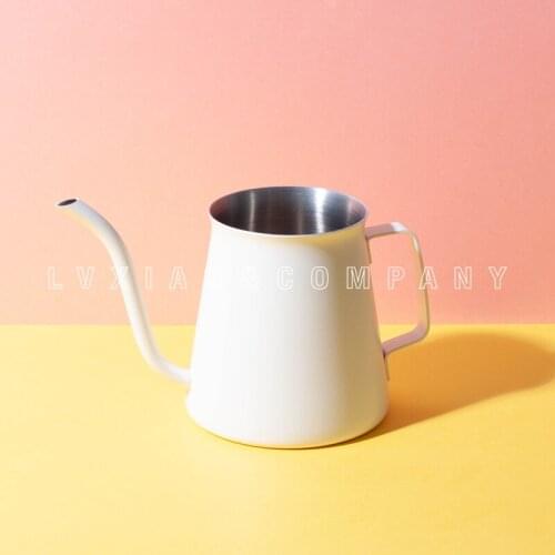 Watchget 350ml Drip Kettle Coffee Pot Drip Gooseneck Spout Home Kitchen Pour Over Coffee Stainless Steel Portable