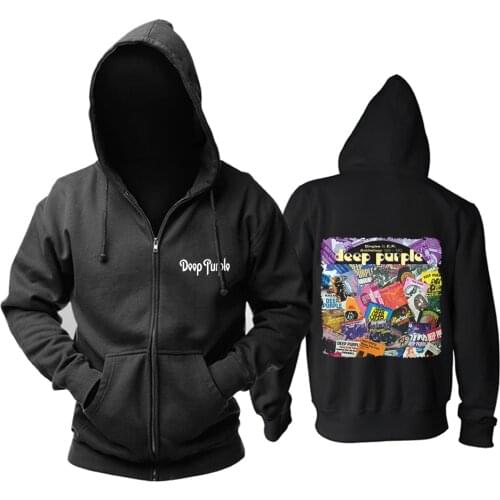 5 designs Vintage Deep Purple Rock hoodies brand heavy metal chandal hombre sudadera zipper Sweatshirt Outerwear skateboard Punk
