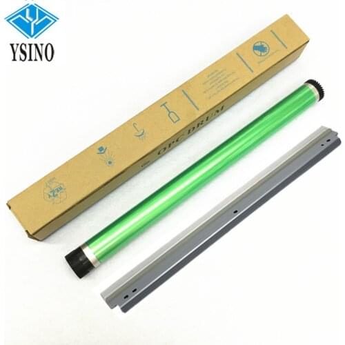 1Set X DI250 DI350 DI2510 DI3510 Cleaning Blade+OPC Drum for Konica Minolta Di 250 350 2510 3510 Bizhub 282 362 7728 283 363 423