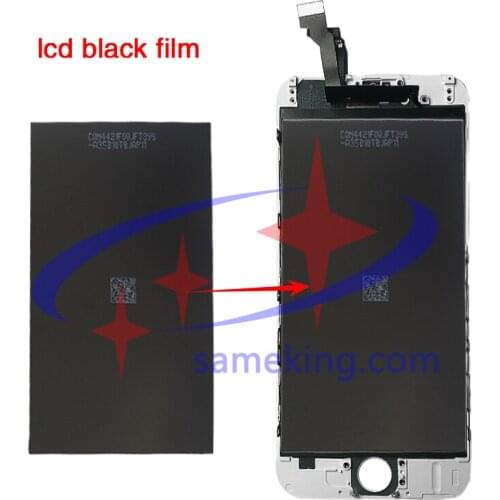 100pcs per lot backlight black stickerfilm for iphone6 anti-scratch back stick LCD protection film Good quality back refurnish