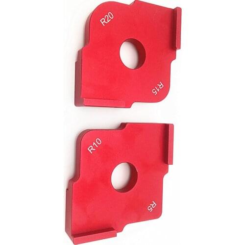 2pcs Half Round Corner Radius Quick Jig Positioning Template R angle Locator Aluminum Alloy Engraving Machine for Woodworking