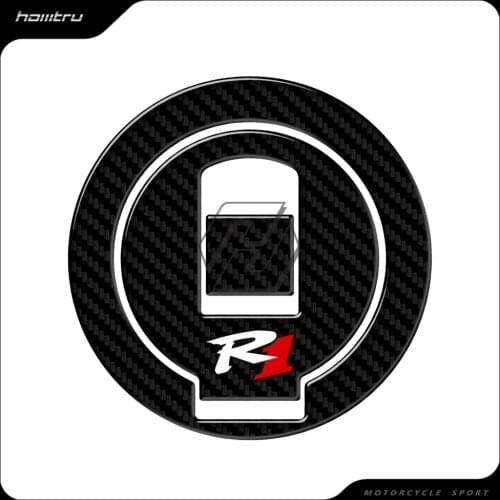 3D Carbon-look Motorcycle Fuel Gas Cap Protector Decals Case for 98-99 Yamaha YZF-R1 R1 1998 1999
