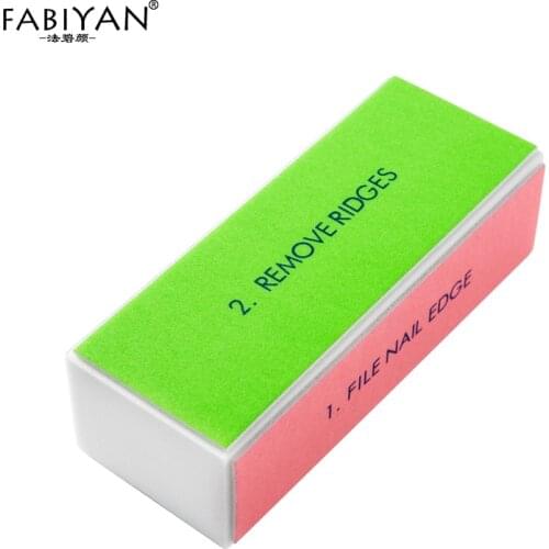 4 Sides Block Files Sanding Polishing Buffer Buffing Sand Sponge Tips Tool Acrylic Gel UV Polish Manicure Pedicure Nail Art Care