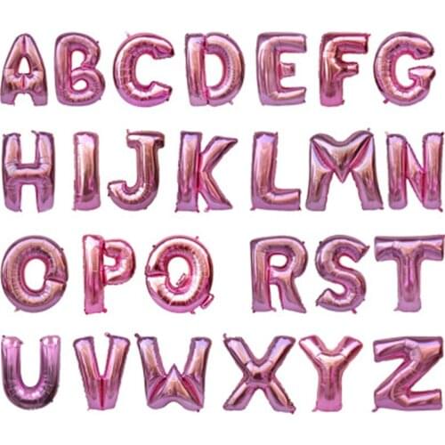 40 Inch Pink Letter Balloon birthday party decorations kids Wedding Balloons Alphabet Air Globos Anniversary Party Decoration