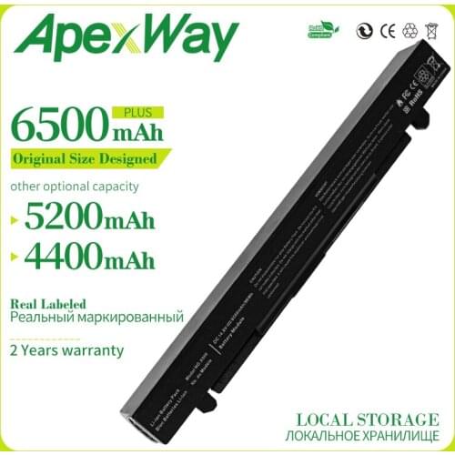 ApexWay Laptop Battery A41-X550 A41-X550A For Asus A450 A550 F450 F550 F552 K450 K550 P450 P550 R409 R510 X450 X550C X452E X450L