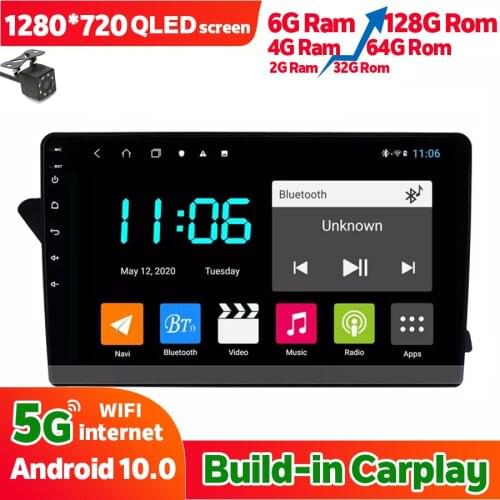 6GB Ram 128GB Rom Car Radio Stereo Receiver With Screen For Audi A4L 2012 Android 10 Multimedia GPS Navigation Carplay Head Unit