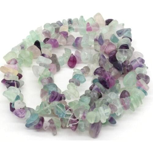 5-8mm Natural Irregular Gravel Colorful Fluorite Freeform Chip Stone Beads For Jewelry Making DIY Bracelet Necklace Earring 40cm