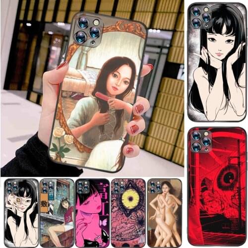 Anime Japan Junji Ito Phone Case For iPhone 6 6S 7 8 X XS XR 11 12 Plus Pro MAX SE 2020 Carcasa Back Cover Soft TPU Coque