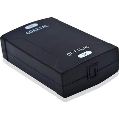 Digital Toslink Optical to Coaxial Audio Converter Optical Input to Coaxial Digital Audio Output with DVD PS4 Xbox to Amplifier