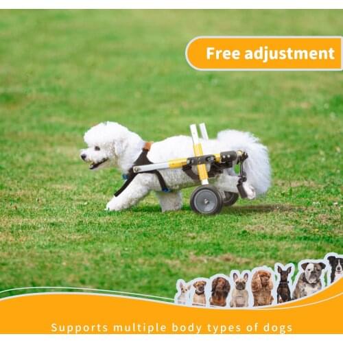 Upgrade Adjustable Disabled Walking Auxiliary Trainer Dog Walking Wheels Stroller Dog Rehabilitation Training Wheelchair For Dog